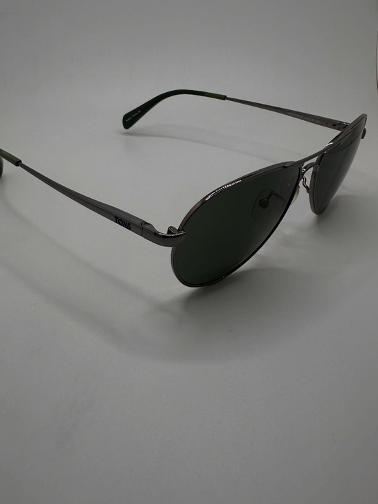 TOMS Sunglasses - Kilgore Aviator in GunMetal Grey with Grey Lens